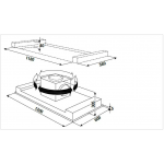 Kuppersbusch EDL12750.0E 120厘米 807m³/h 嵌入式天花式抽油煙機 - 超高效能，完美隱藏